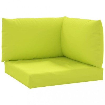 Perne pentru canapea din paleti, 3 buc., verde aprins, textil foto