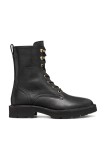 Geox cizme de piele D NORIZE culoarea negru, cu toc plat, D564ZC 00081 C9999