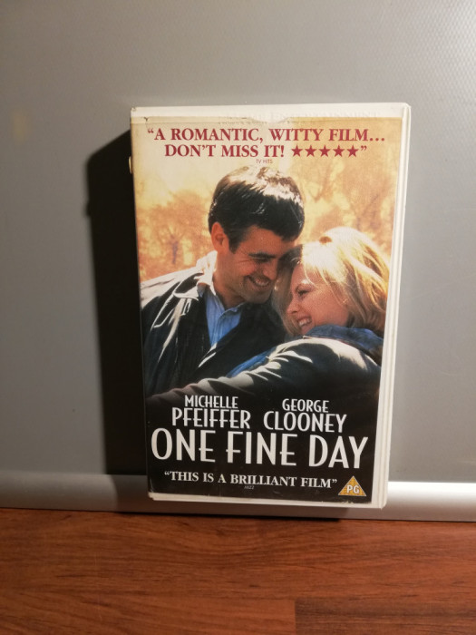 caseta VHS Originala Film - ONE FINE DAY - (1996/WARNER/UK) - ca Noua