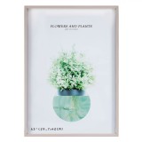 Ramă Foto Decorativă, Plastic, Dimensiune A3, Culoare Argintie, Oem