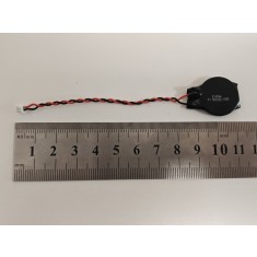 Baterie bios Laptop, CR2032, 3V, 220mAh, 8.5cm, negru si rosu, 2 pini