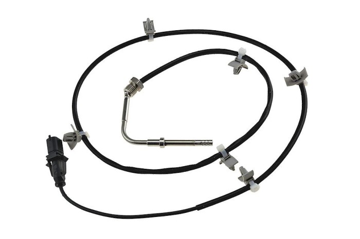 Senzor temperatura filtru particule Opel Astra J (P10) 1.7cdti 81kw, 96kw 2009-2015, Dupa Un Filtru De Particule, lungime cablu 1160mm, NTY EGT-PL-04