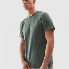 Tricou regular din bumbac organic cu imprimeu pentru bărbați - kaki