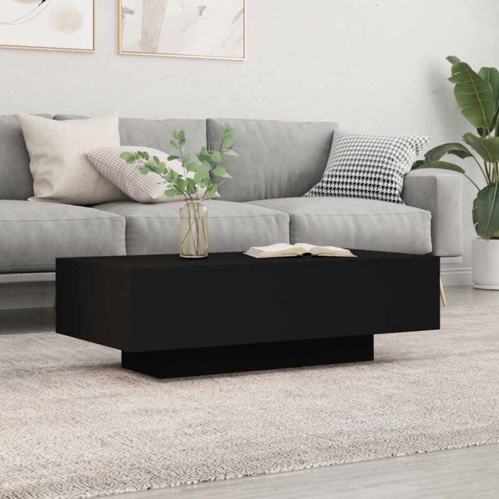 vidaXL Măsuță de cafea, negru, 100x49,5x31 cm, lemn prelucrat 833890