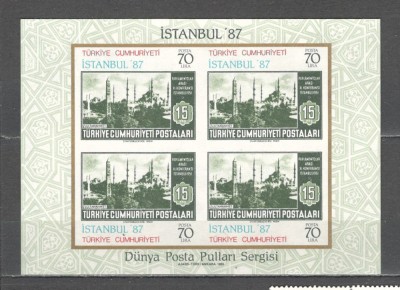 Turcia.1985 Expozitia filatelica ISTAMBUL-Bl. ST.119 foto