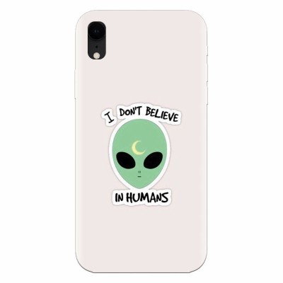 Husa silicon pentru Apple Iphone XR, I Dont Believe In Humans foto