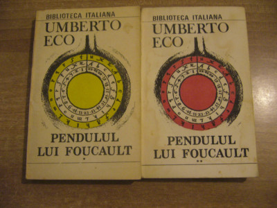 Umberto Eco - Pendulul lui Foucault (2 volume) foto