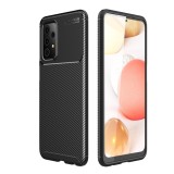 Husa pentru samsung galaxy a52 4g / a52 5g / a52s 5g, carbonfiber, premium, black