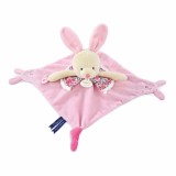 Cumpara ieftin Marioneta Doudou - iepuras de plus cu paturica, 30 cm, roz