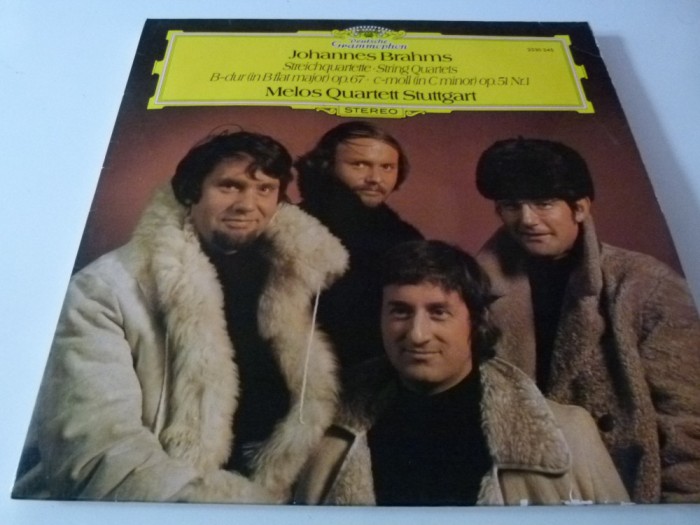 Brahms - Melos quartett Stuttgart, vinil