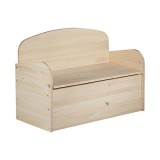 Cufar Depozitare cu Scaun Astigarraga, Lemn, 45x33x33 cm, Lada Depozitare, Cutie, Organizator, Deschisa, Maro