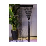 Cumpara ieftin Perdea Franjuri 100 x 200cm - Neagra cu Inimioare - 42209