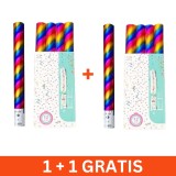 Set 2 x turn confetti multicolor, petrecere, 50cm, 1+1 gratis