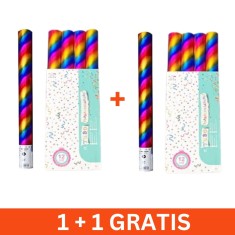 Set 2 x turn confetti multicolor, petrecere, 50cm, 1+1 gratis