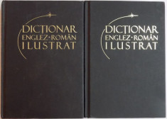 DICTIONAR ENGLEZ-ROMAN ILUSTRAT 2 volume foto