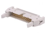 Soclu IDC 26 Pin Drept cu Ejector 2.54mm THT Quickie