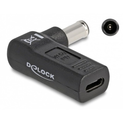 Adaptor de alimentare, Delock, USB-C, Compatibil cu Sony, Negru foto