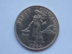 50 centavos 1964 Filipine-xf foto