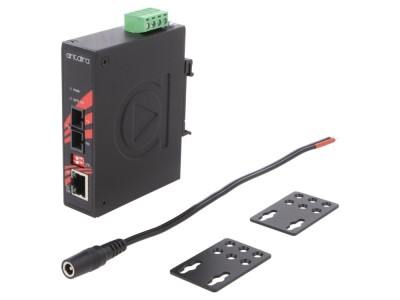 Convertor media Ethernet/Fibră optică multimod foto