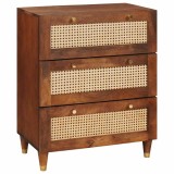 VidaXL Dulapuri de Depozitare &amp; Locke Maro 60 x 33.5 x 75 cm