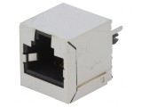 Soclu RJ45 Cat 6 Ecranat 8p8c THT