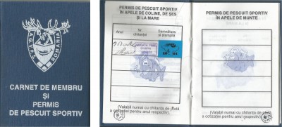 Romania, Carnet de membru AGVPS, Timisoara, 2001 foto