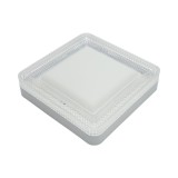Plafoniera LED 24W, 220V, lumina rece 6500K, corp patrat 180x180x40mm IP20
