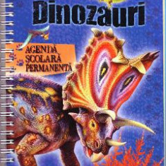 Agenda cu dinozauri. Agenda scolara permanenta
