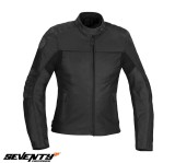 Geaca (jacheta) femei pentru scuter - motocicleta piele Urban/Touring Seventy vara/iarna model SD-JL3 culoare: negru Negru S