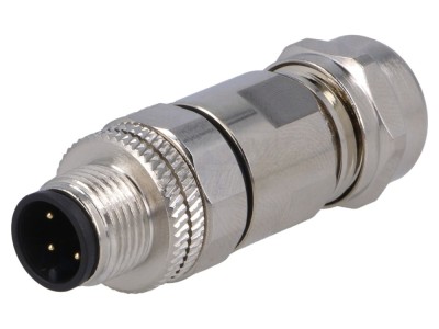 Conector M12 4-PIN IP65, cod A foto
