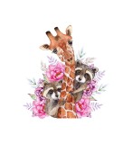 Cumpara ieftin Sticker decorativ Animalute, Multicolor, 60 cm, 5948ST, Oem