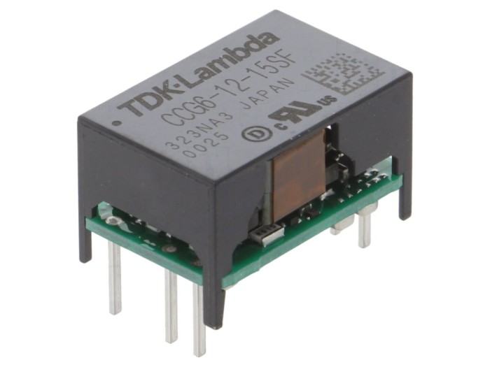 Convertor DC/DC 6W 15V THT