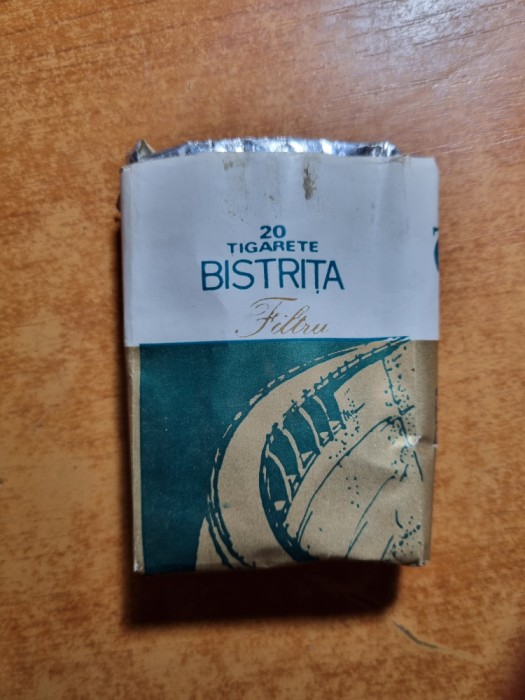 pachet tigari de colectie - bistrita - din anii '60 - '70 - nu contine tigari