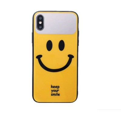 Husa Mirror Glass Lips Control pentru iPhone XS Max + Cablu de date cadou foto