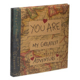 Album pentru poze Harta Gratest Adventure,maro,30 file,22.5x28 cm, Oem