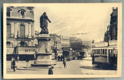 AD 507 C. P. VECHE -BORDEAUX-LA PLACE ET LE COURS ... -FRANTA -TRAMVAIE DE EPOCA foto