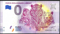 !!! 0 EURO SOUVENIR - FRANTA , LUMIGNY , PARCUL ZOOLOGIC - 2020.2 - UNC foto