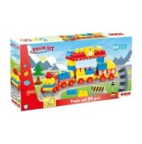 Cumpara ieftin Set de constructie cu trenulet DOLU, 89 piese
