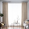 Draperie din catifea blackout cu rejansa din bumbac tip fagure, Madison, 200x245 cm, densitate 700 g/ml, Beaver, 1 buc