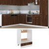 VidaXL Dulap pentru cuptor, stejar maro, 60x46x81,5 cm, lemn compozit