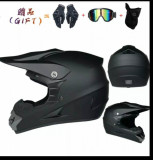 Cumpara ieftin Set Casca Moto Enduro (Full Face/Open Face) + Ochelari + Manusi + Cagula, Marime XL, ABS, Multicolor