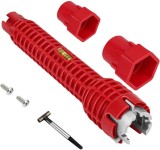 Cheie multifunctionala pentru instalarea robinetelor, Plastic/Aliaj aluminiu, Rosu, Oem
