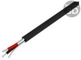 Cablu ecranat 1x2x22AWG Cu, 30m, negru