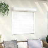 Oblon rulant aluminiu, 100x100 cm, alb, izolare termica si fonica, rezistent intemperii, montaj facil