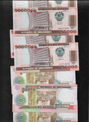 Mozambique Mozambic 50000 50 000 meticais 1993 unc pret pe bucata foto