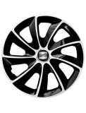 Cumpara ieftin Set 4 Capace Roti Autohelix MSA&reg; potrivite jantelor de 16 inch, pentru Seat, model Stig Extra Black &amp; White