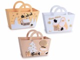 Cumpara ieftin Set 3 gentute Craciun textil multicolor cm22x10x18H