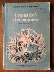 GRAMATICA SI COMPUNERE PENTRU CLASA A III A, AN 1986, 111 PAGINI foto