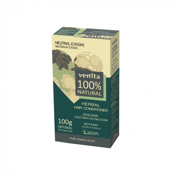 Balsam pentru par Neutral, pe baza de plante, 100% Natural, Venita Bio, 100g