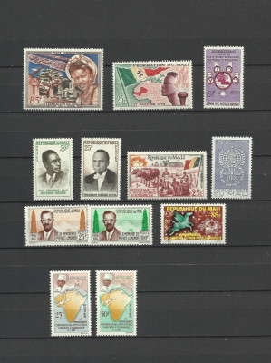 MALI 1959-1962 LOT TIMBRE NESTAMPILATE MNH foto
